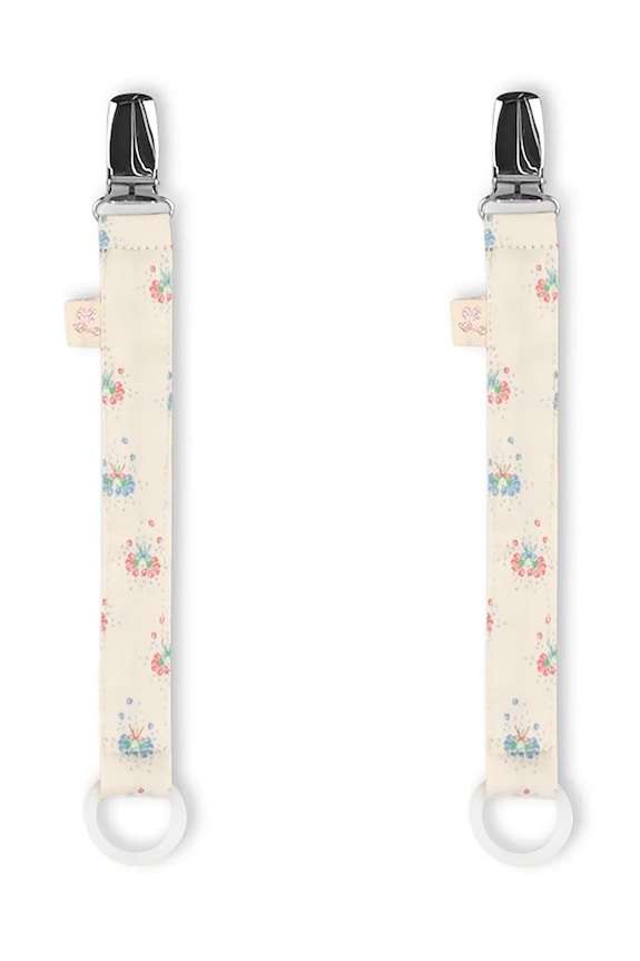 Konges Sløjd ciondollo ciuccio 2 PACK PACIFIER STRAP pacco da 2 KS102360 beige SS25