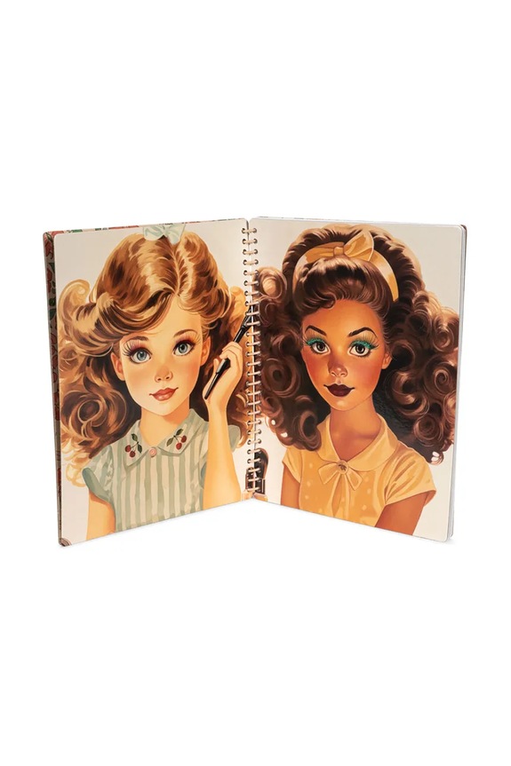 Konges Sløjd książeczka z naklejkami GLAM ME UP STICKER BOOK KS102869 beżowy SS25