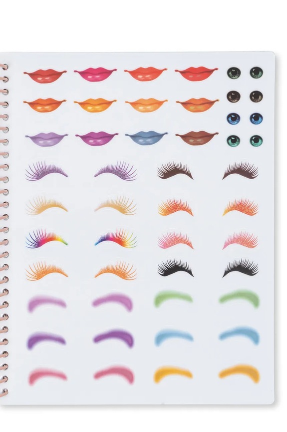Konges Sløjd książeczka z naklejkami GLAM ME UP STICKER BOOK KS102869 beżowy