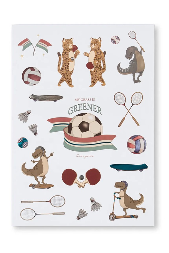 Konges Sløjd naklejki A STICKER A DAY beżowy KS102871