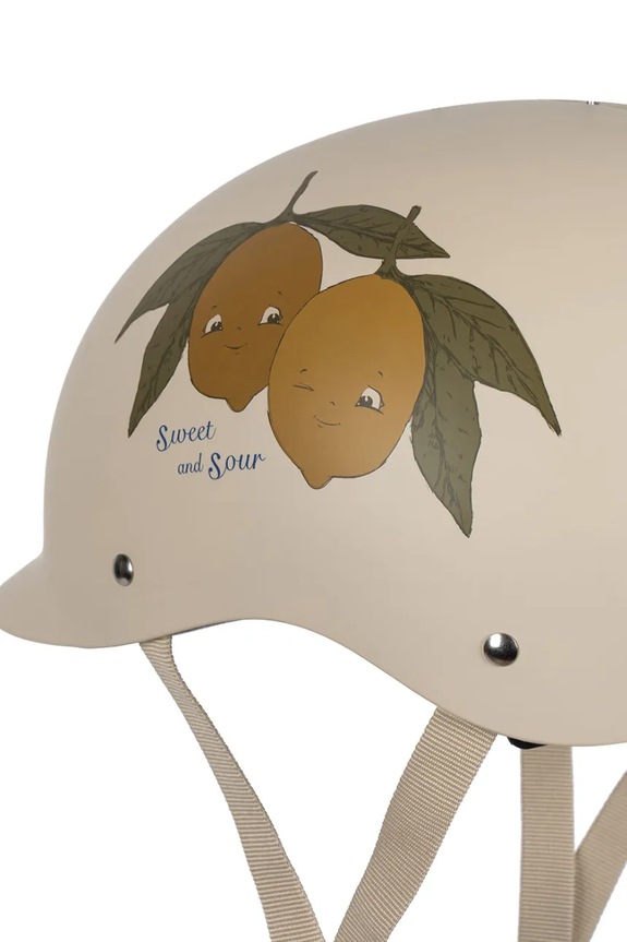 Chłopiec Konges Sløjd kask dziecięcy BICYCLE HELMET SWEET & SOUR KS102319 beżowy