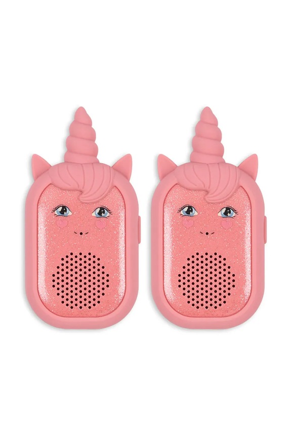 Konges Sløjd stație emisie-recepție GLITTER UNICORN WALKIE TALKIE roz KS103144