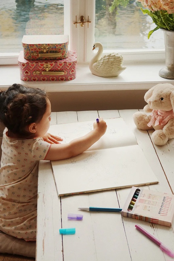 Комплект принадлежности за рисуване Konges Sløjd LITTLE ARTIST SET розов KS103285