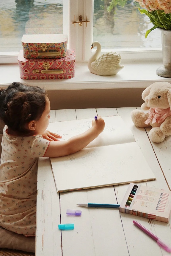 Комплект принадлежности за рисуване Konges Sløjd LITTLE ARTIST SET розов KS103285