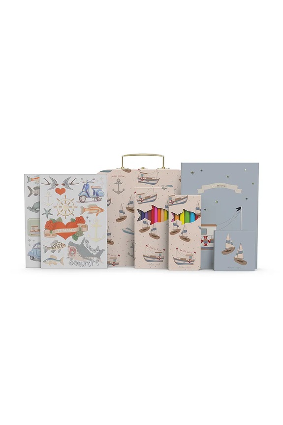 Комплект принадлежности за рисуване Konges Sløjd LITTLE ARTIST SET син KS103285