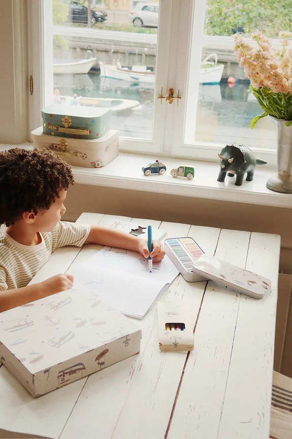 Комплект принадлежности за рисуване Konges Sløjd LITTLE ARTIST SET KS103285 син