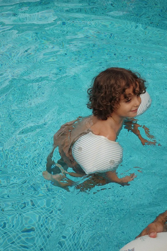 Chłopiec Konges Sløjd rękawki do pływania dla dzieci WATER WINGS BASIC KS103083 beżowy