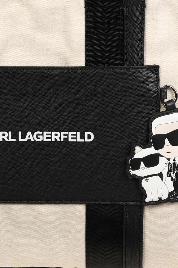 Karl Lagerfeld torba do wózka z matą do przewijania Z30557 beżowy