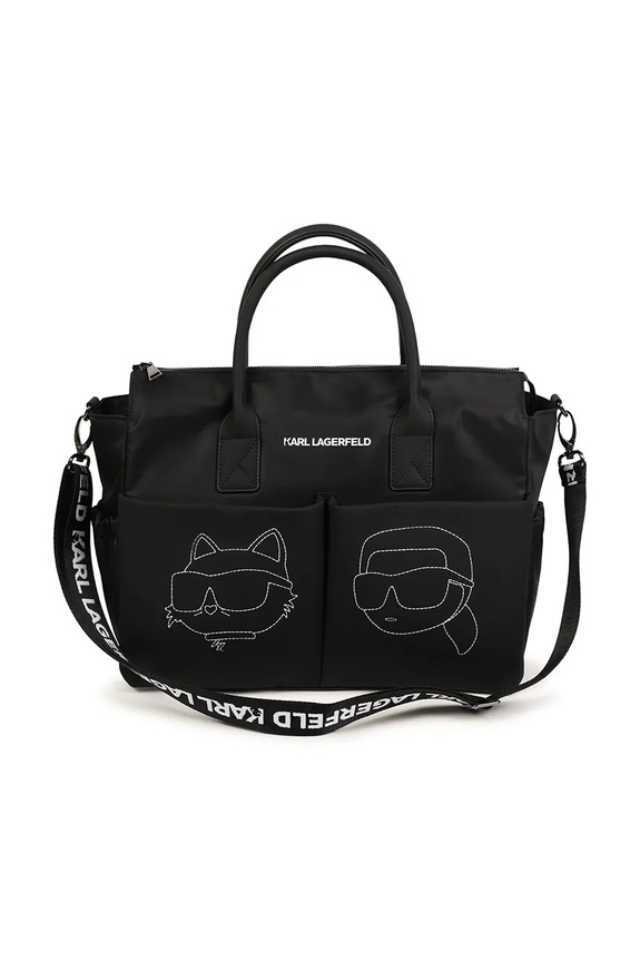 Τσάντα καροτσιού με αλλαξιέρα Karl Lagerfeld Z30558 μαύρο SS25