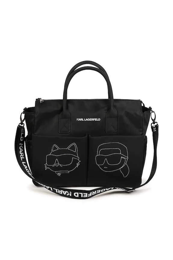 Τσάντα καροτσιού με αλλαξιέρα Karl Lagerfeld Z30558 μαύρο SS25
