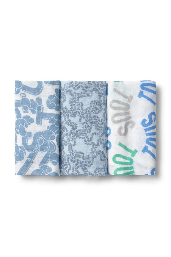 Tous pieluszka niemowlęca MMuse 3-pack 3-pack niebieski MMuse.2203