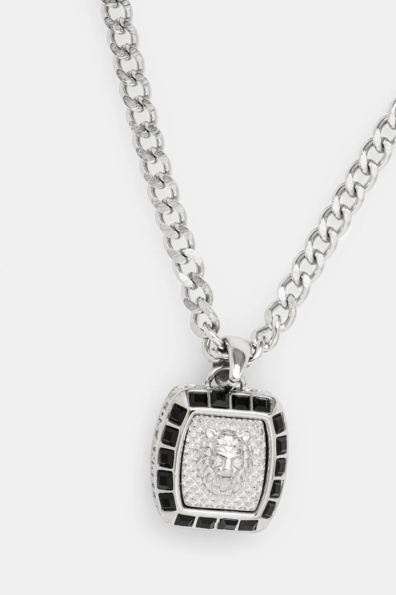 Guess naszyjnik LION KING JUMN05.008JW srebrny AW25