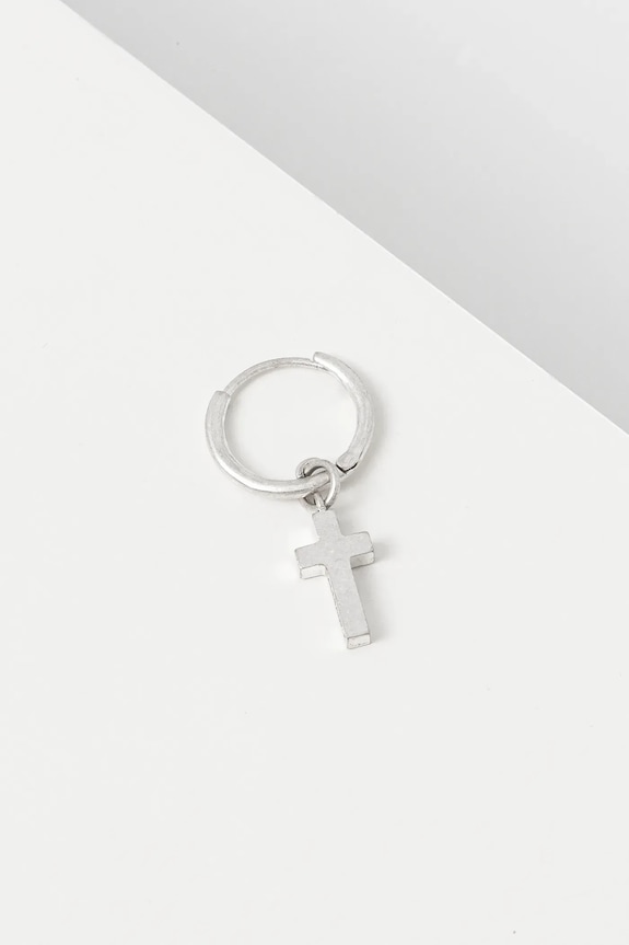 Naušnica AllSaints srebrna 37489708SLV042