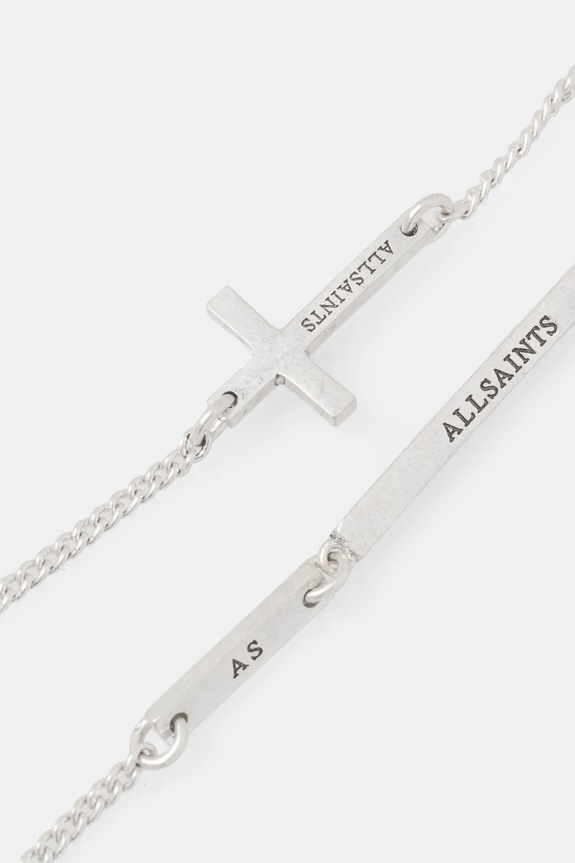 Accesorii AllSaints colier 37501871SLV041 argintiu