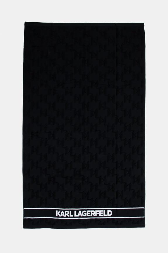 Karl Lagerfeld ręcznik bawełniany czarny A1W43001