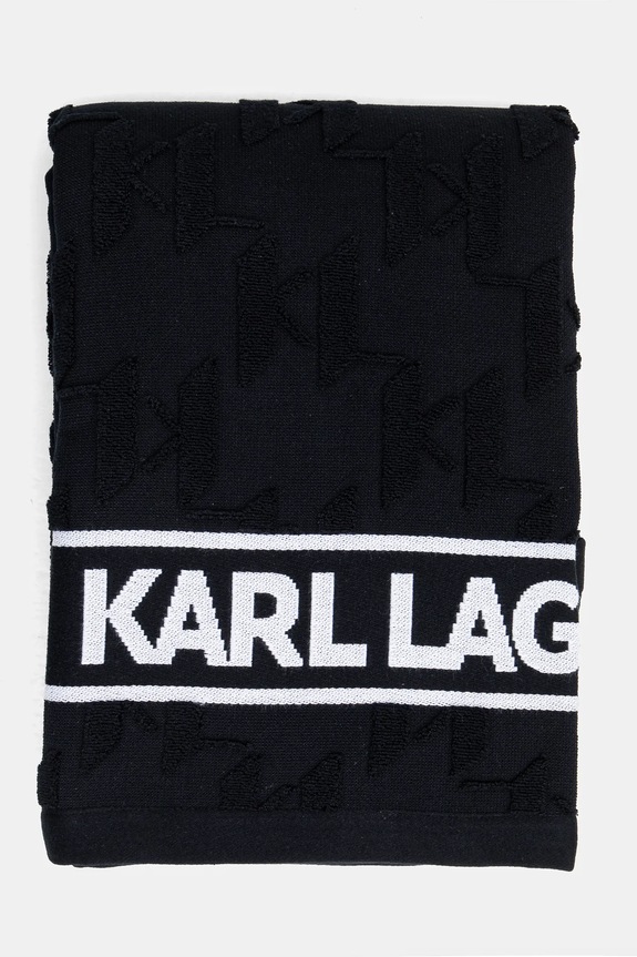 Karl Lagerfeld ręcznik bawełniany A1W43001 czarny SS25