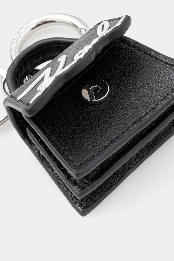 Karl Lagerfeld brelok skórzany A1W50031 czarny SS25