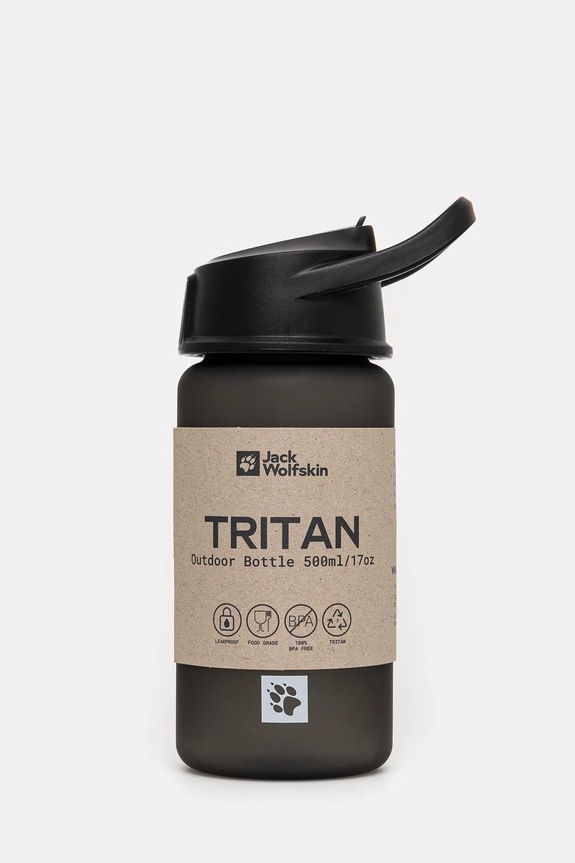 Fľaša Jack Wolfskin Saima Straw 500 ml čierna A63995