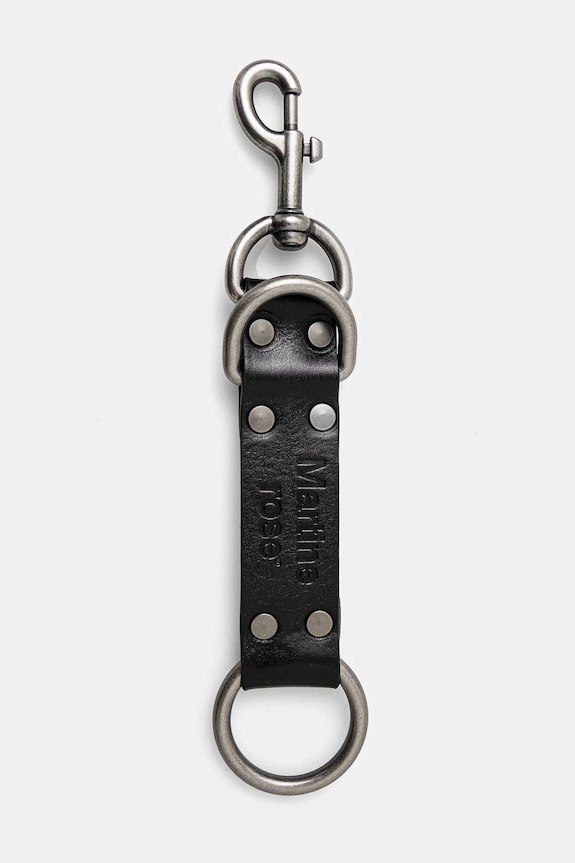 Кожаный брелок Martine Rose Bondage Keychain чёрный 1166LP10001