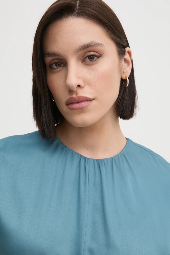 Blúzka Calvin Klein tyrkysová K20K207839