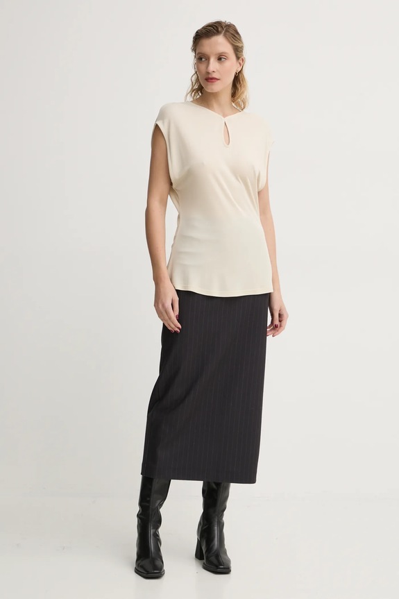 Bruuns Bazaar bluzka BBW4214 beżowy SS25