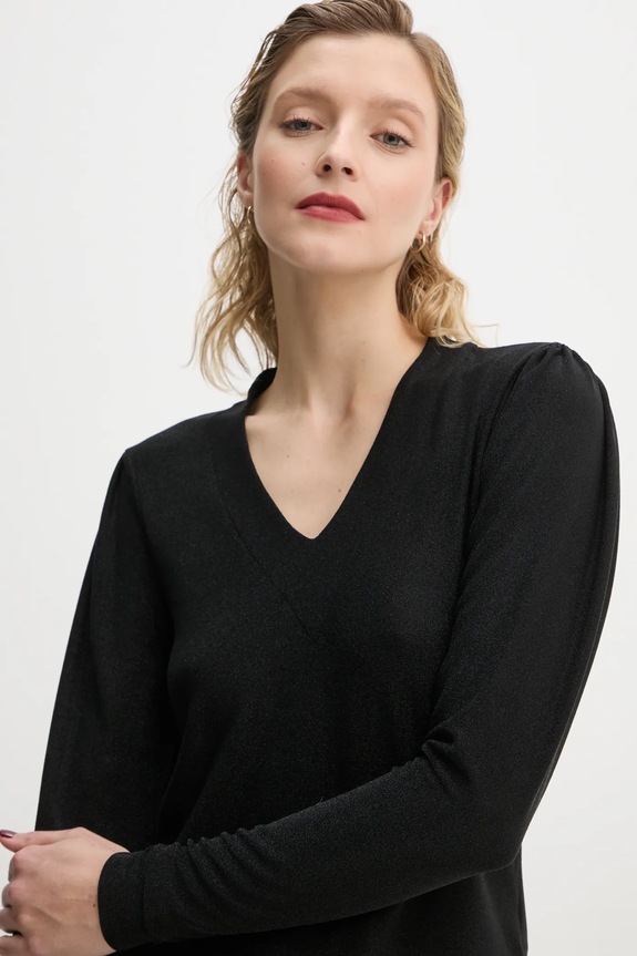 Longsleeve Bruuns Bazaar μαύρο BBW4246