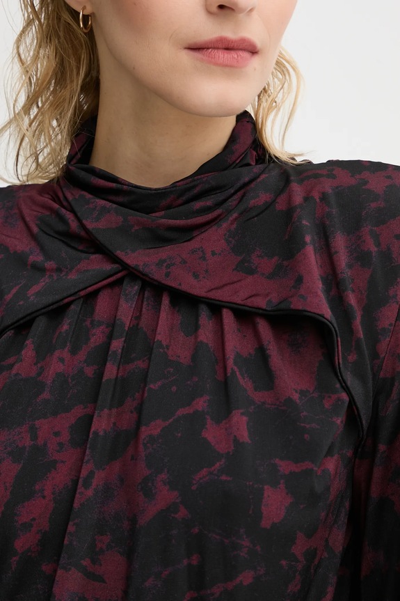 Gestuz bluza 10909578 burgundia