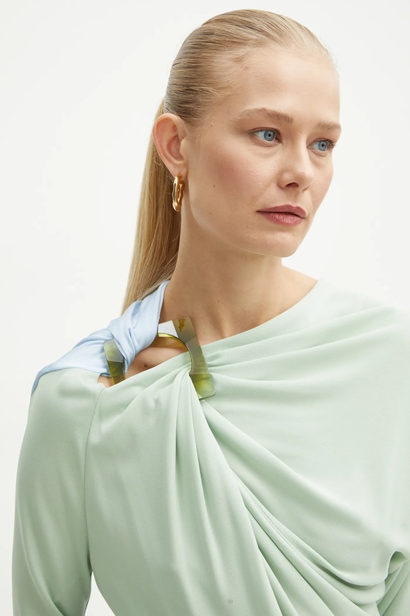 Μπλουζάκι Victoria Beckham 1125WTP006017A πράσινο