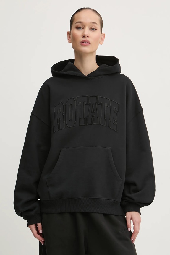 Rotate cotton sweatshirt applique black 113449100