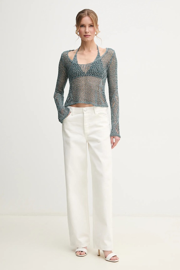 Bluza Pinko 104749.A2FB tirkizna SS25