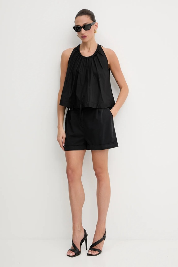 Pinko camicetta in cotone 104953.A2CR nero SS25