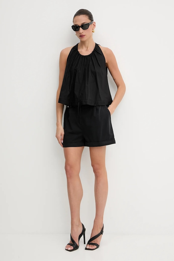 Pinko camicetta in cotone 104953.A2CR nero SS25