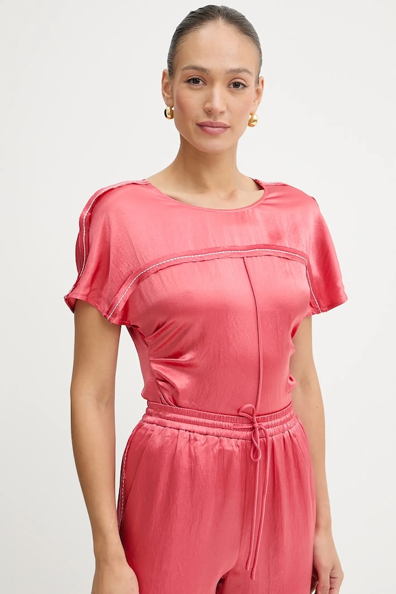 Блузка Pinko casual рожевий 104596.A2BU
