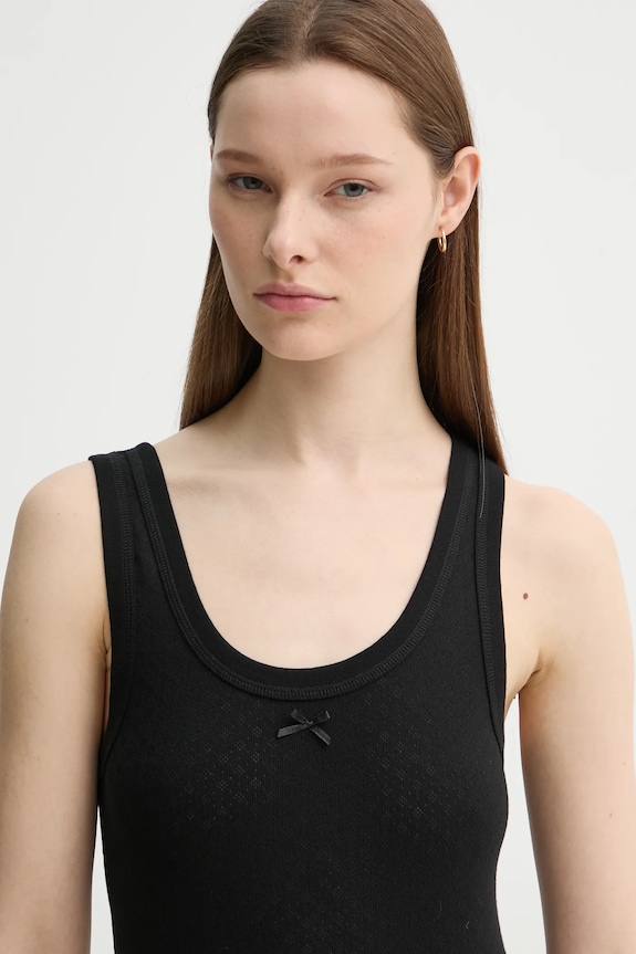 Îmbrăcăminte Herskind top din bumbac Hunter 5414178 negru