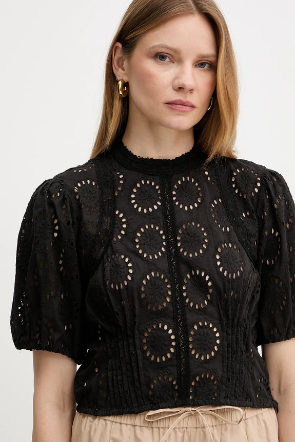 Pamučna majica Twinset crna 251TT2366