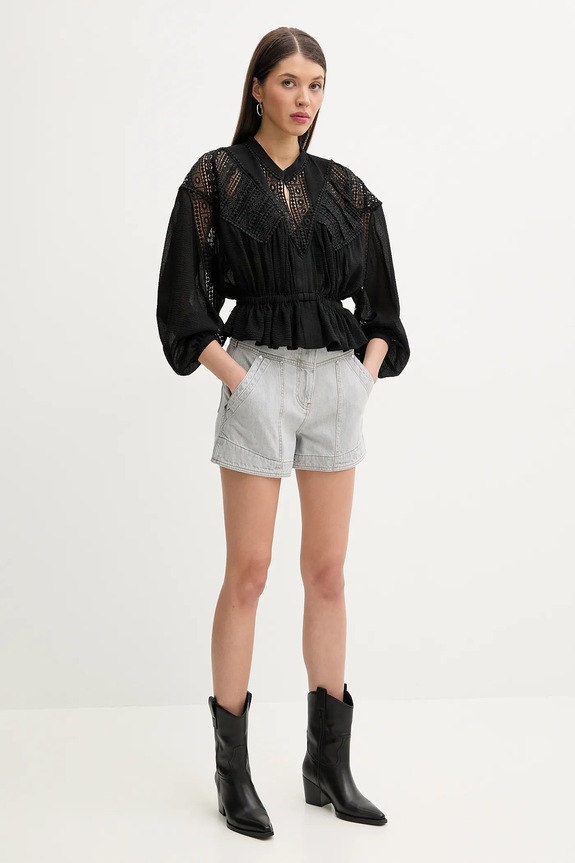 IRO camicetta WP16RIXI nero SS25