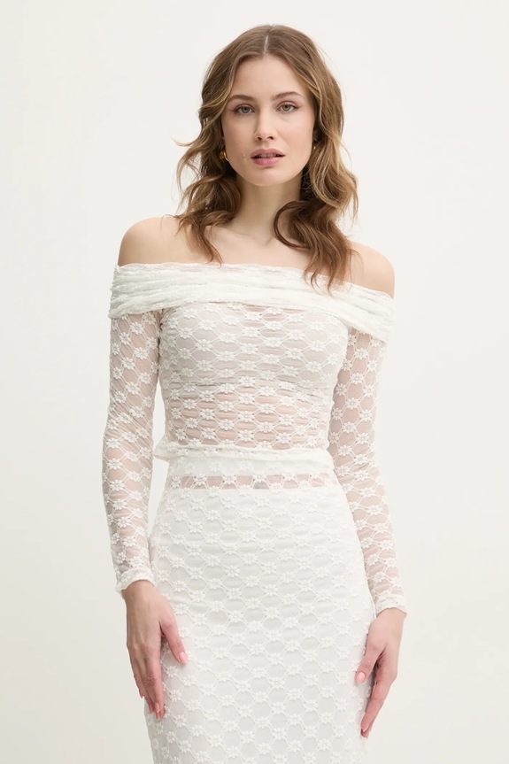 Bardot camicetta slim beige 59742TB