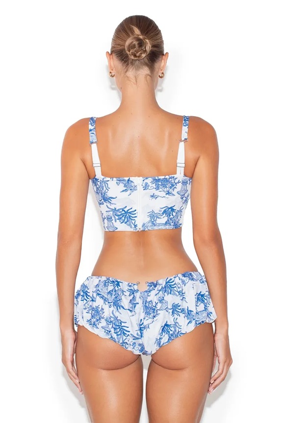 Halenka GOD SAVE QUEENS MILA CORSET TOP GSQ.77.330 modrá AA00