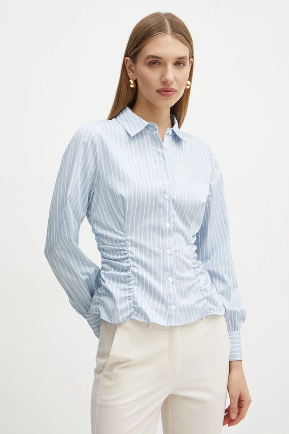 Πουκάμισο Guess NICOLE κανονικό μπλε W5RH0D.WG700