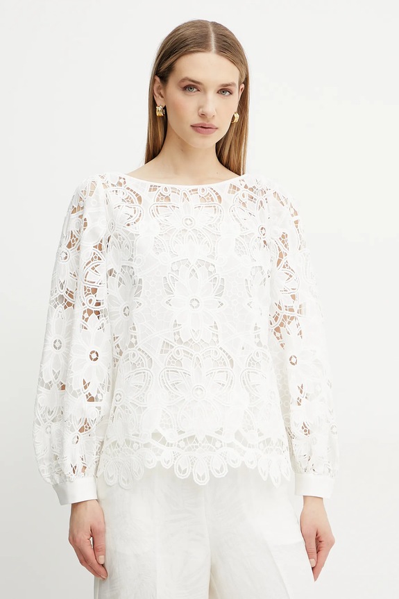 Μπλουζάκι Luisa Spagnoli κανονικό λευκό 541998