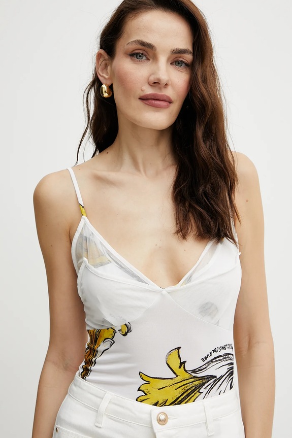 Top Versace Jeans Couture λευκό 78HAM212.JS471
