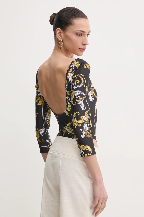 Odzież Versace Jeans Couture body 78HAM221.JS470 czarny