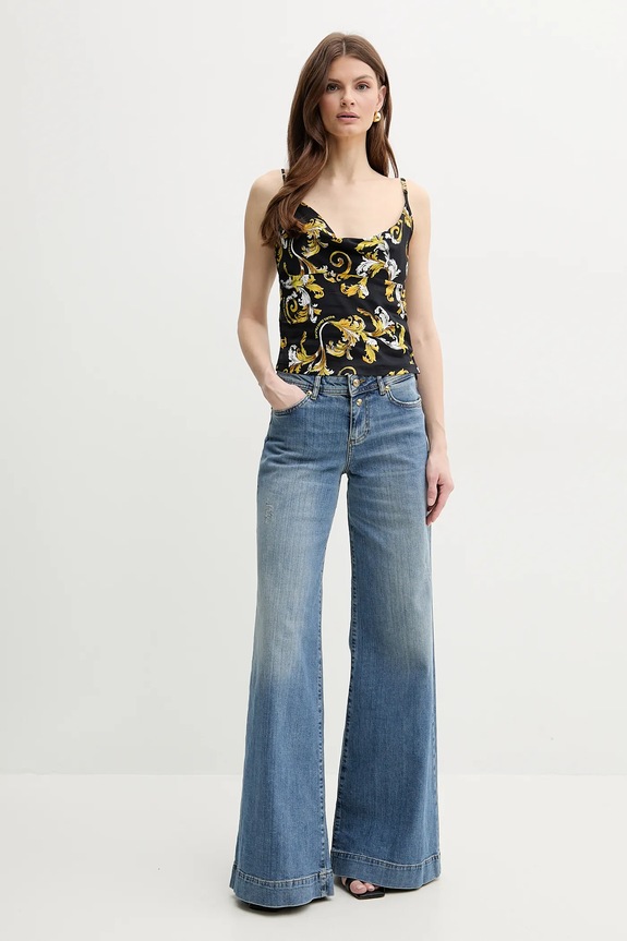 Μπλουζάκι Versace Jeans Couture 78HAM236.NS639 μαύρο SS25