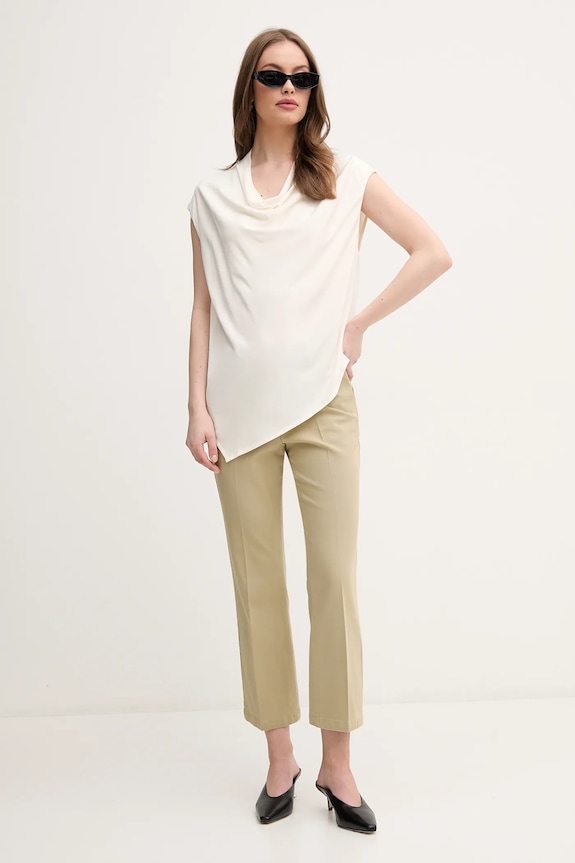 Sisley felső 5FNTLQ08P bézs SS25