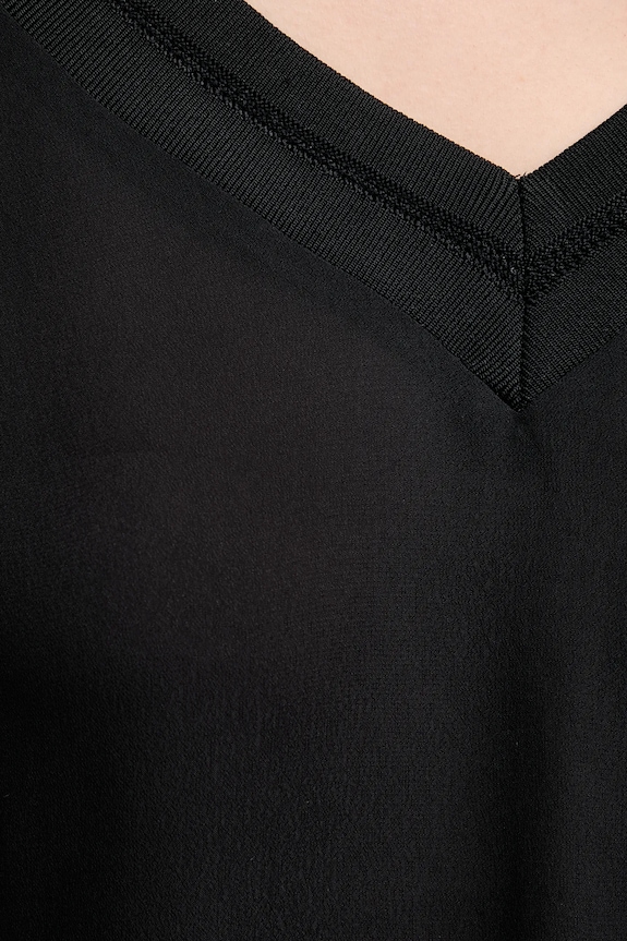 Sisley bluză 5IDTLQ08F negru