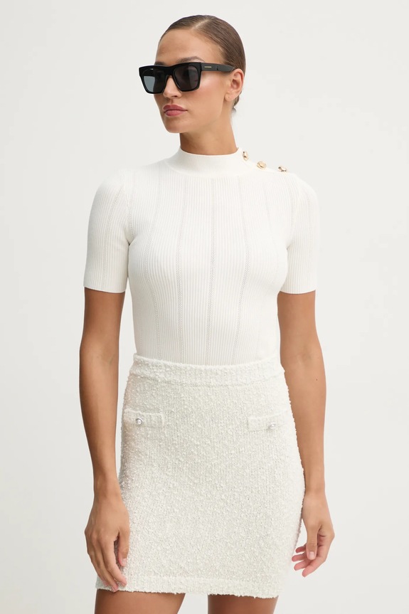 Marciano by Guess sweter GRACE aplikacja beżowy 5RGR24.5810Z