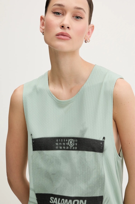 MM6 Maison Margiela top zöld S52NL0071.M20101