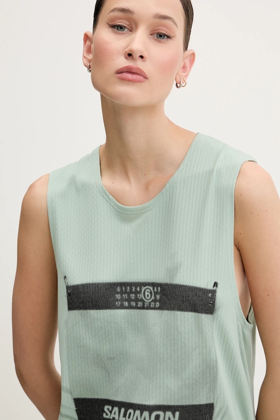 MM6 Maison Margiela top zöld S52NL0071.M20101