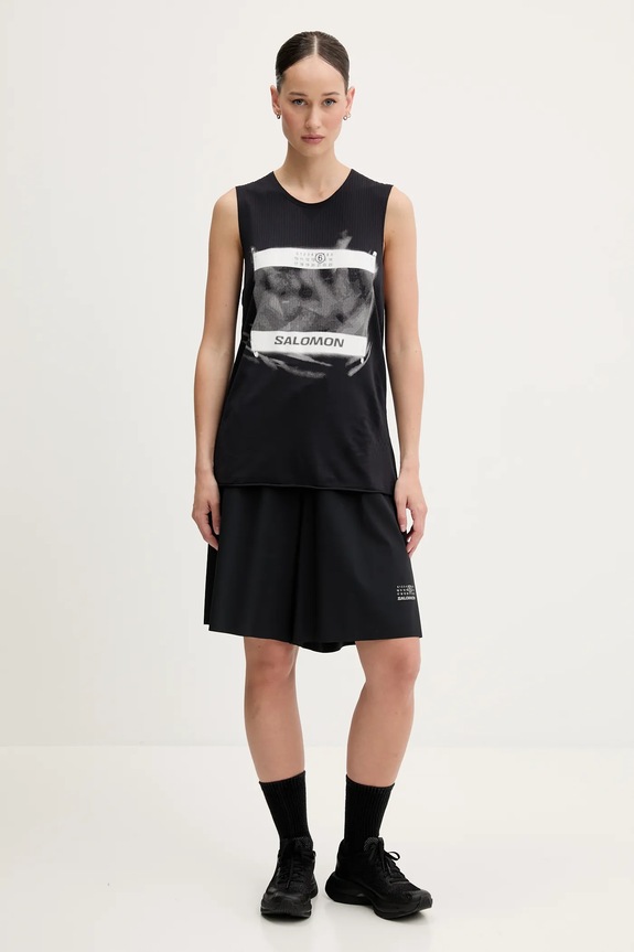 MM6 Maison Margiela top S52NL0071.M20101 nero SS25