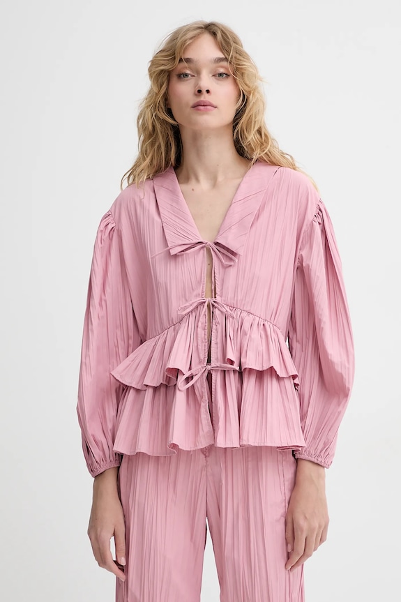 Πουκάμισο Stine Goya μακρύ ροζ SG.SS25.T054.2342